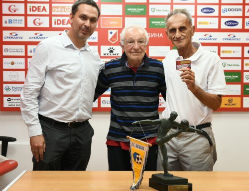 The son of Dobrosav Krstić was presented with an honorary season ticket