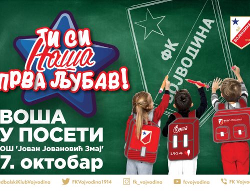 “You are our first love” – Voša arrives at the school Jovan Jovanović Zmaj!
