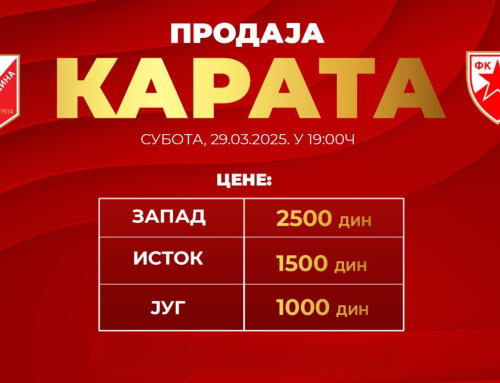 Information about ticket sales for the match between Vojvodina and Red Star